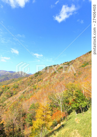 Oku-Nikko Autumn Leaves and Mt. Shirane 27406408