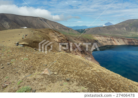 Lake in Caldera volcano Ksudach. South Kamchatka 27406478