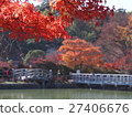 Tenmangu寺廟和秋葉橋樑 27406676