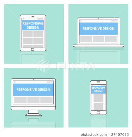 Responsive Design Layout Internet Concept 27407053