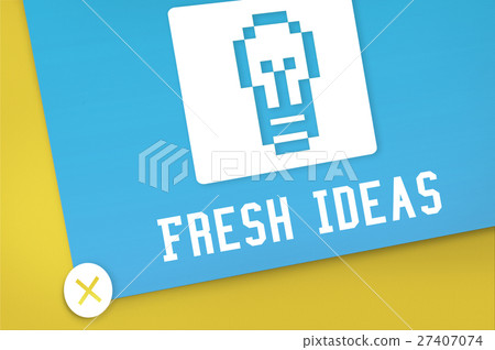 Fresh Ideas Inspire Thinking Vision Graphic Concept 27407074