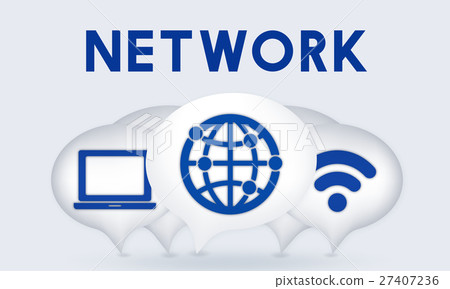 Internet Wireless Connection Icons Concept Internet Wireless Connection Icons Concept 27407236