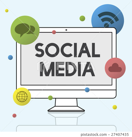 Social Media Communication Connection Concept 27407435