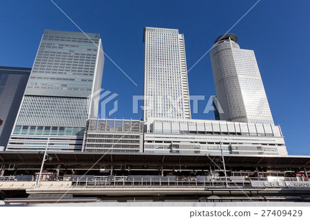 Nagoya Station High-rise Building Group 2 seen from the Taeguchi mouth side 27409429