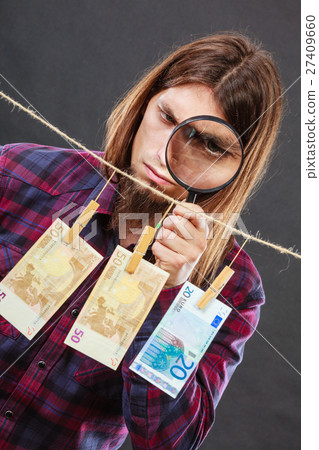 Man verify money cash Man verify money cash 27409660