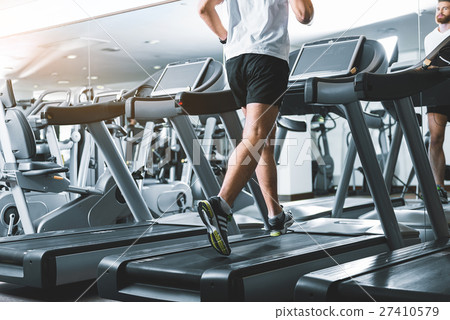 Sportsman using jogging track for heath Sportsman using jogging track for heath 27410579