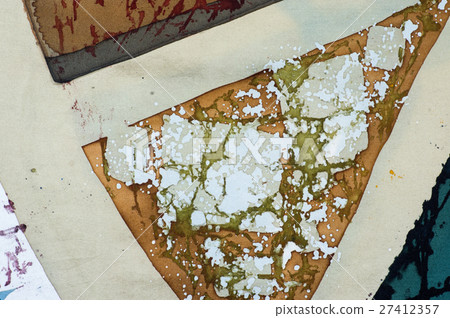 Sector, fragment, hot batik, background texture 27412357