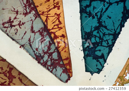 Sector, fragment, hot batik, background texture 27412359