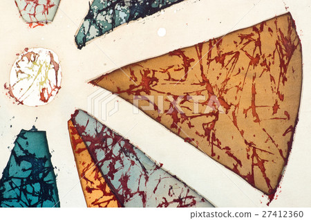 Sector, fragment, hot batik, background texture 27412360