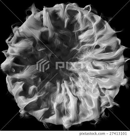 3d abstract with white lines. circular version. 27413101