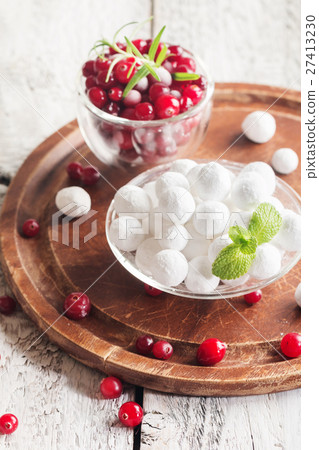 bowl of sugared cranberries bowl of sugared cranberries 27413230