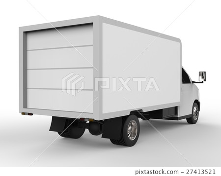 Small white truck. Car delivery service. Delivery Small white truck. Car delivery service. Delivery 27413521