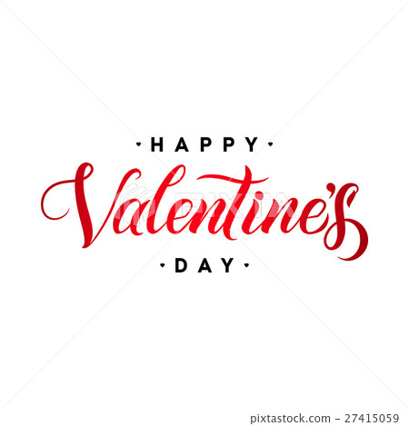 Vector Happy Valentines Day Vintage Card With - Stock Illustration ...