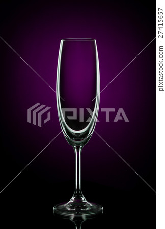 Empty wine glass on dark red Empty wine glass on dark red 27415657