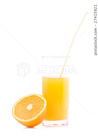 Orange juice on a white background 27415921