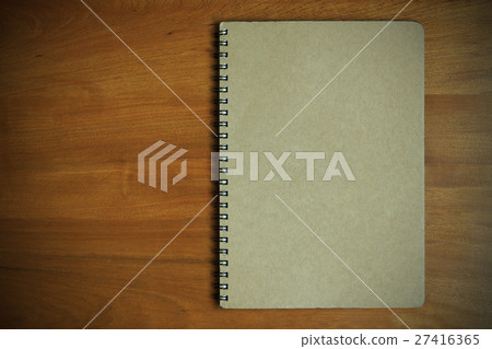 Brown notebook cover empty 27416365