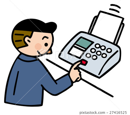 Business scene FAX transmission 27416525