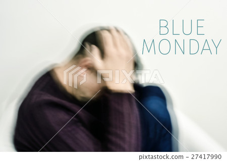 sad man and text blue monday 27417990