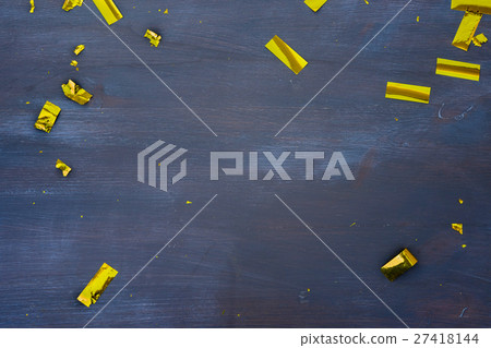 Masquerade decorations on dark wooden background Masquerade decorations on dark wooden background 27418144