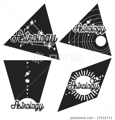 Vintage astrology emblems 27418711