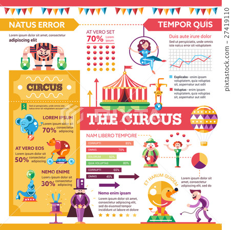 The Circus - poster, brochure cover template The Circus - poster, brochure cover template 27419110