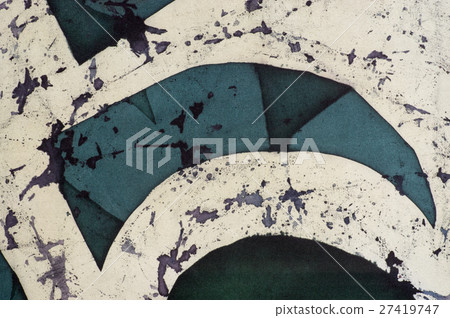 Ornament, fragment, hot batik, background texture Ornament, fragment, hot batik, background texture 27419747