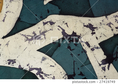 Ornament, fragment, hot batik, background texture Ornament, fragment, hot batik, background texture 27419749