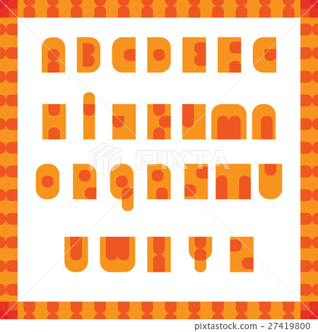 English alphabet pop art retro font English alphabet pop art retro font 27419800