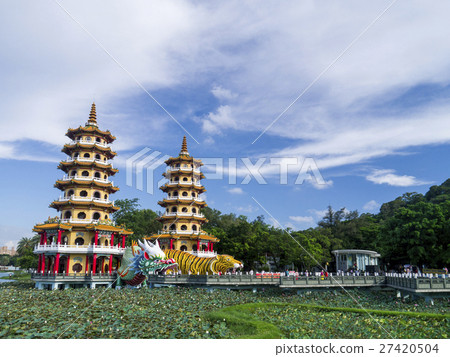 台灣 高雄 左營 蓮池潭 龍虎塔 台灣 高雄 左營 蓮池潭 龍虎塔 27420504
