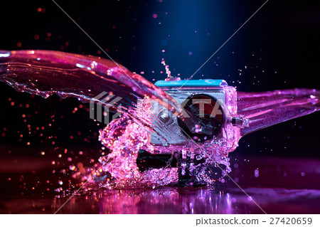 action camera splashed with water action camera splashed with water 27420659