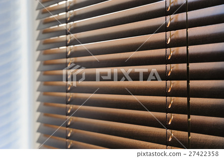 Wooden shutters on the window. Wooden shutters on the window. 27422358
