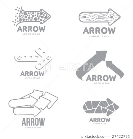 Set of logo templates with metal, wooden, bubble 27422735