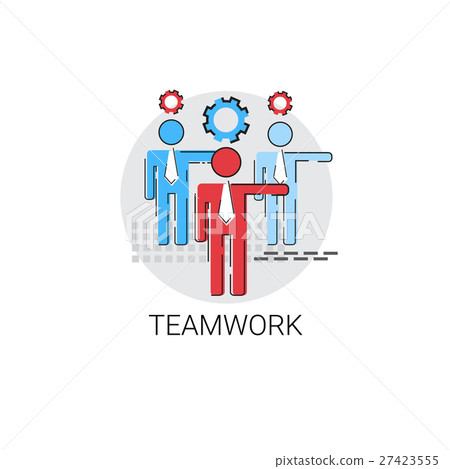 Teamwork Management Business Team Icon Stock Illustration 27423555 Pixta