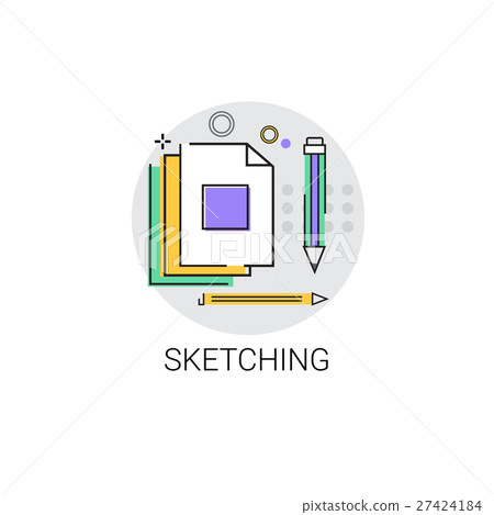 Sketching Logo Application Design Graphic Sketching Logo Application Design Graphic 27424184