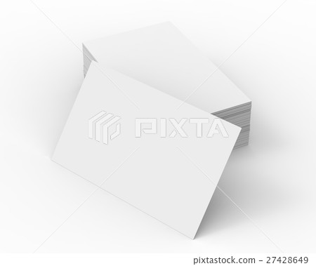 Stack of business card template 27428649