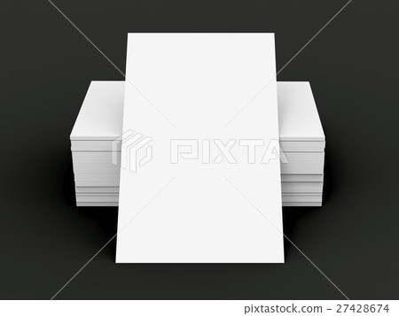 Stack of business card template 27428674