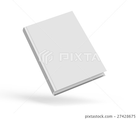 Blank hard cover book template 27428675