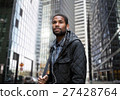 Young African American man in business district 27428764