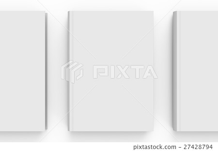 Blank hard cover book template 27428794