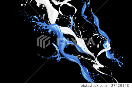blue and white pigment element blue and white pigment element 27429148
