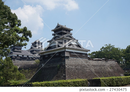 Kumamoto Castle Udo Tower (after the earthquake) 27430475