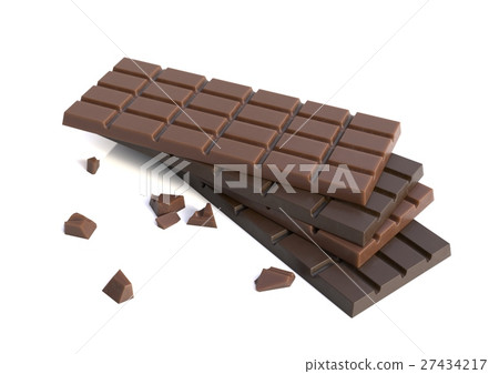 Chocolate bars isolated on white background Chocolate bars isolated on white background 27434217