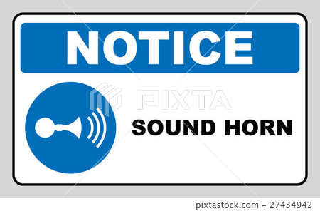 Sound horn sign. Vector illustration 27434942