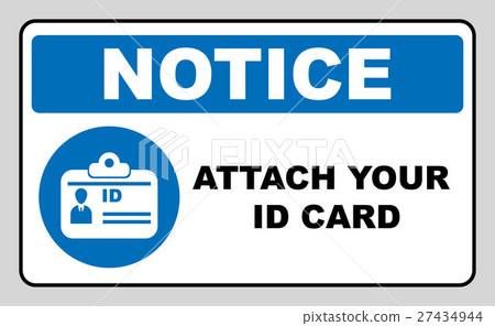 Attach your ID card icon. Information mandatory 27434944