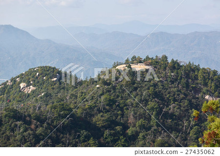 Hiroshima prefecture wishing for Komagamayashi (Ryuukababa) and Yakuyama from the Miyajima · Mt Yamayama summit observatory 27435062