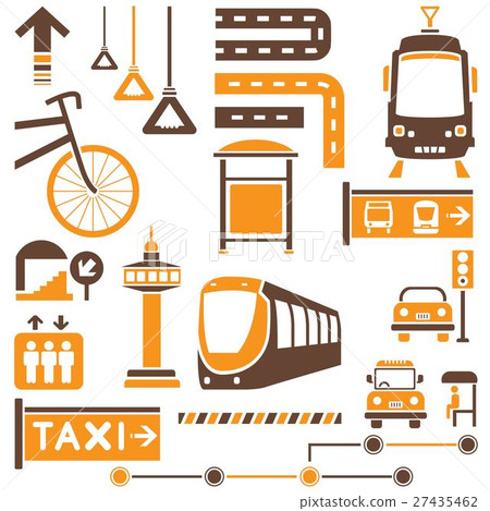 public traffic, transportation set 27435462