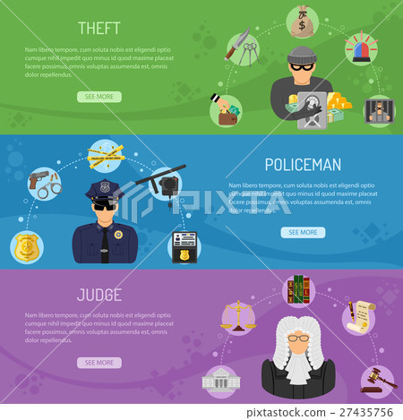 Theft Crime and Punishment Horizontal Banners Theft Crime and Punishment Horizontal Banners 27435756