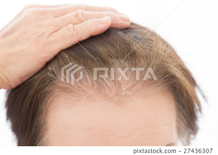 Senior head hair hair gray 27436307