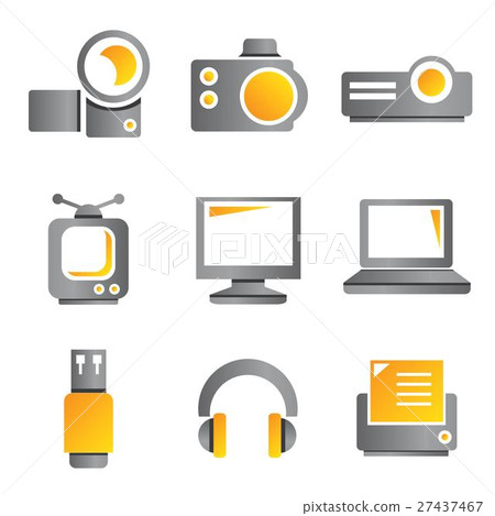 electronic device and multimedia icons 27437467