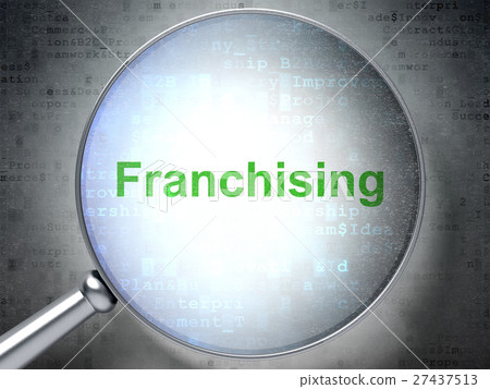 Finance concept: Franchising with optical glass Finance concept: Franchising with optical glass 27437513